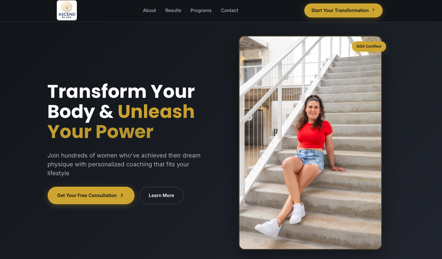Ascend by Ada Website