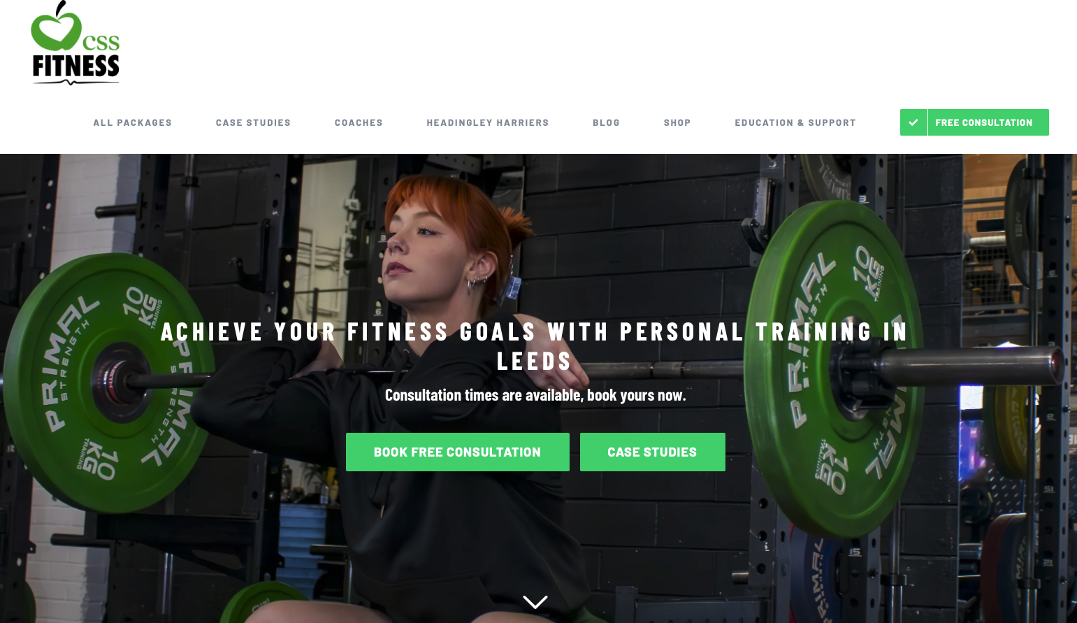 CSS Fitness Website