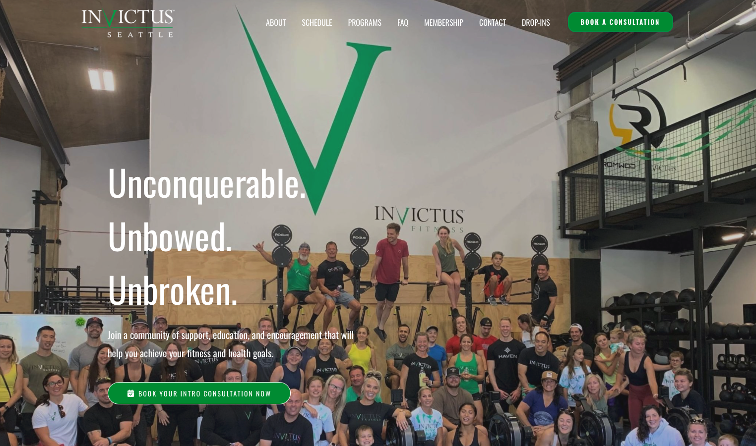 Crossfit Invictus Seattle Website