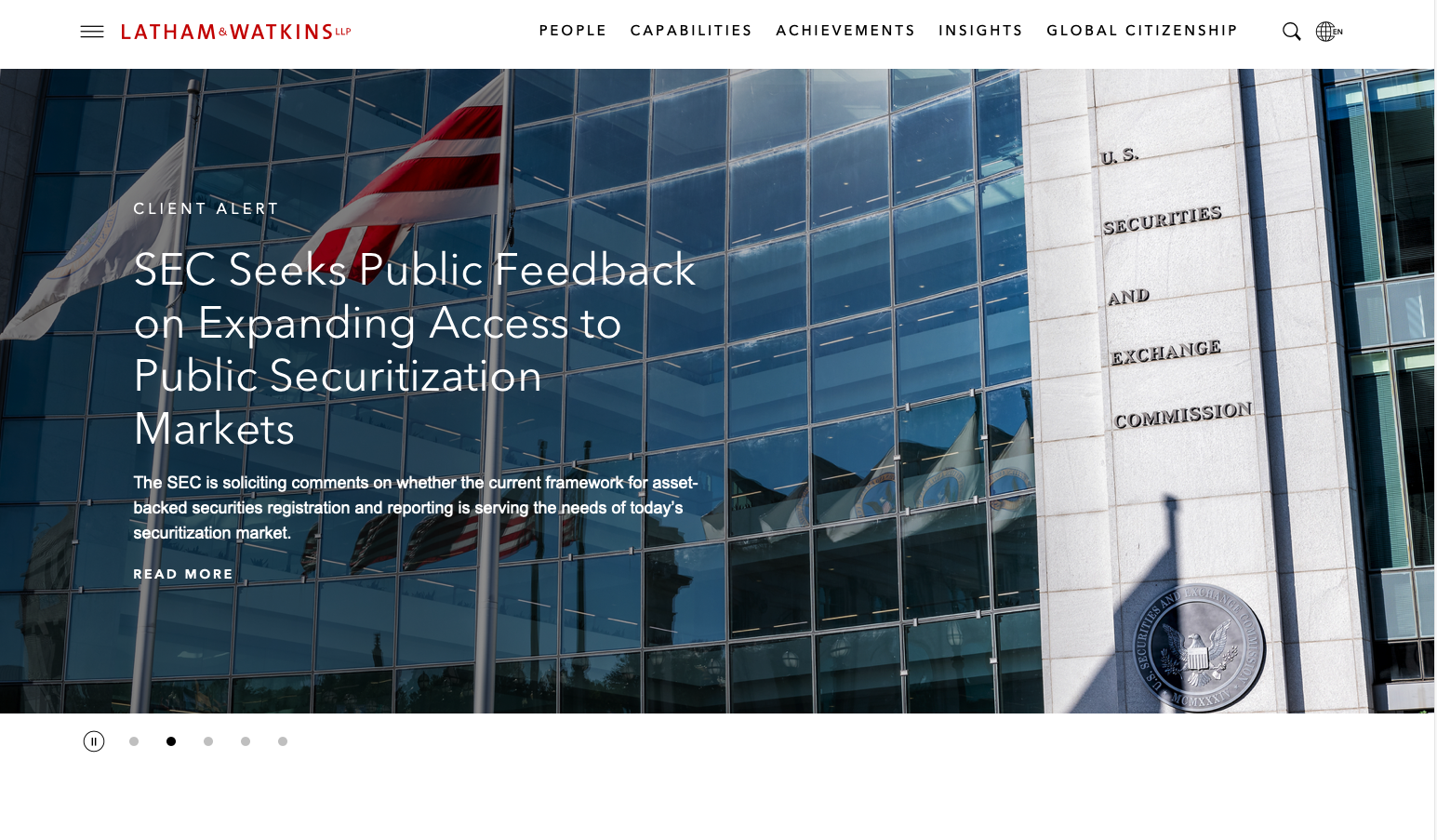 Latham & Watkins Website