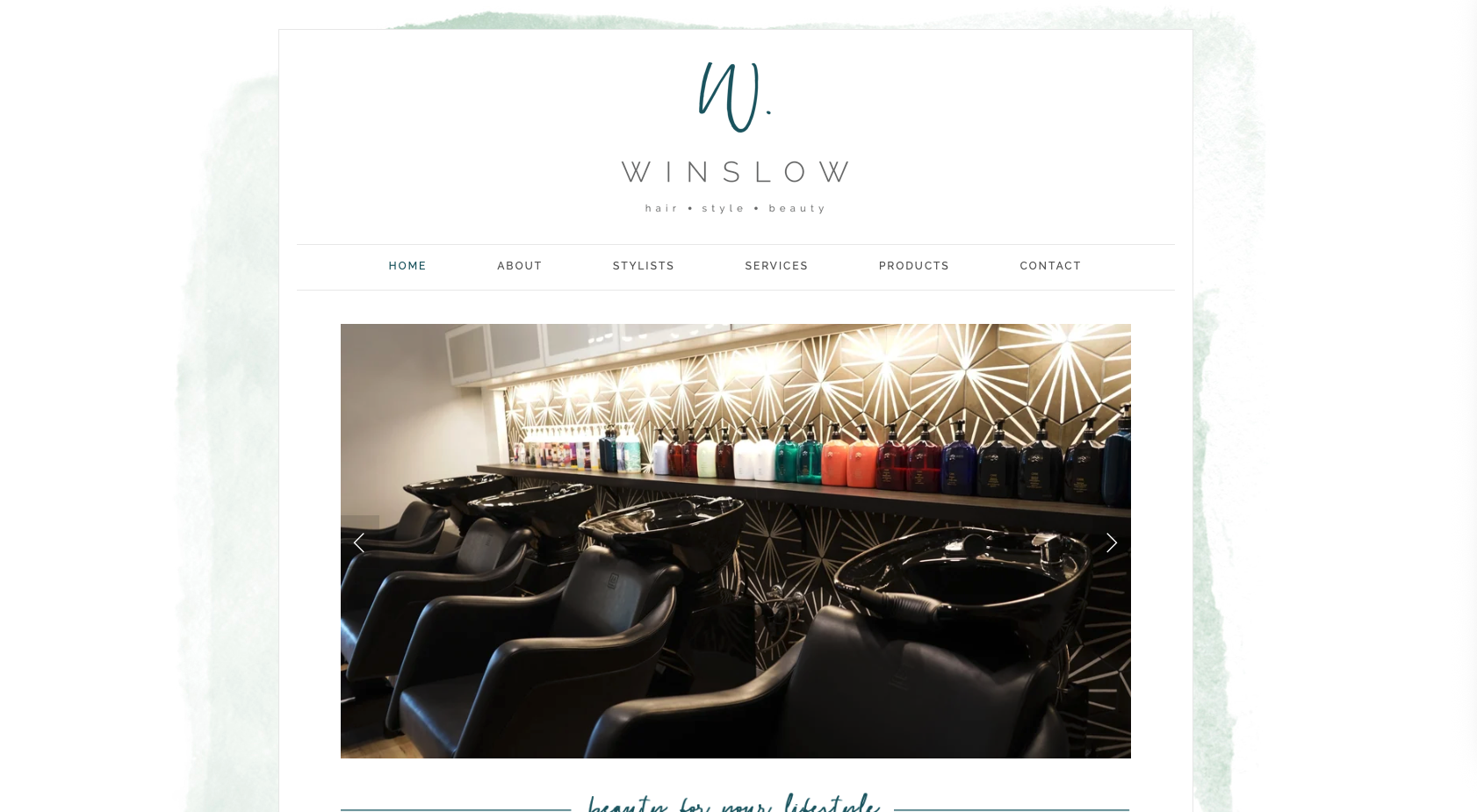 Winslow Salon Website
