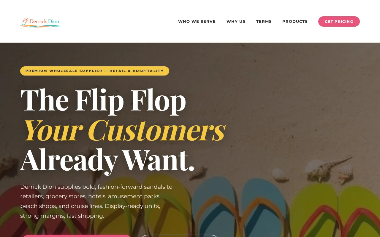 Derrick Dion website