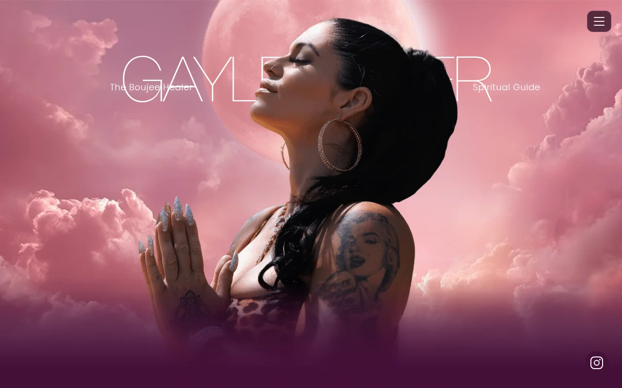 The Boujee Healer website