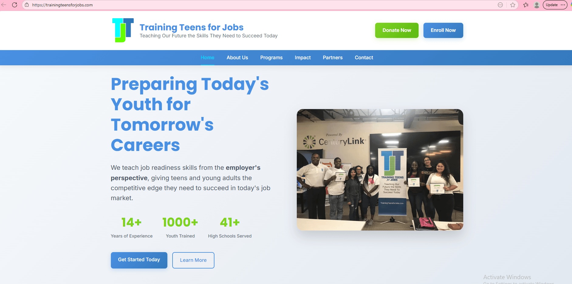 Nonprofit web design showcase